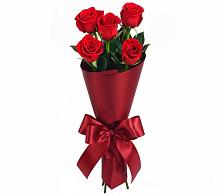 Букет 5 Красных роз Эдлесс Лав в Новоселье Ленинградская область