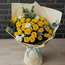 Букет цветов из:  Розы #REPLACE_PRED# Новоселье Ленинградская область