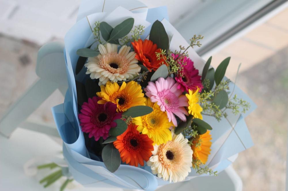 Букет цветов из: Герберы в Новоселье Ленинградская область