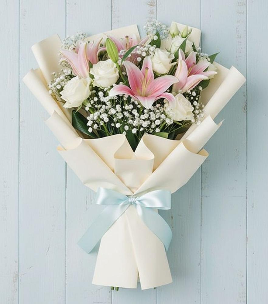 Букет цветов из: Лилии в Новоселье Ленинградская область