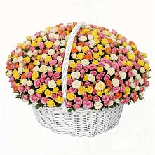 Премиум букет из: Розы в Новоселье Ленинградская область