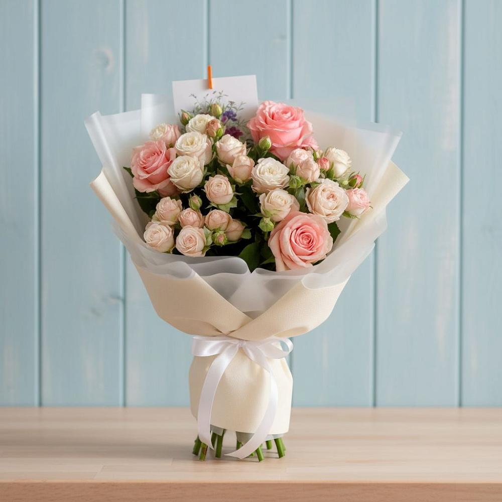 Букет цветов из: Розы в Новоселье Ленинградская область