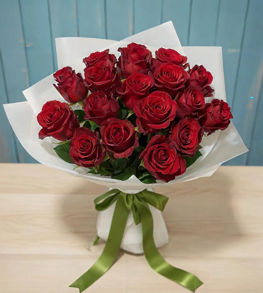 Букет Красные розы в Новоселье Ленинградская область