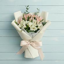 Букет цветов из:  Альстромерии в Новоселье Ленинградская область