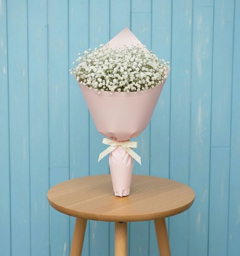 Букет цветов из: Гипсофила в Новоселье Ленинградская область