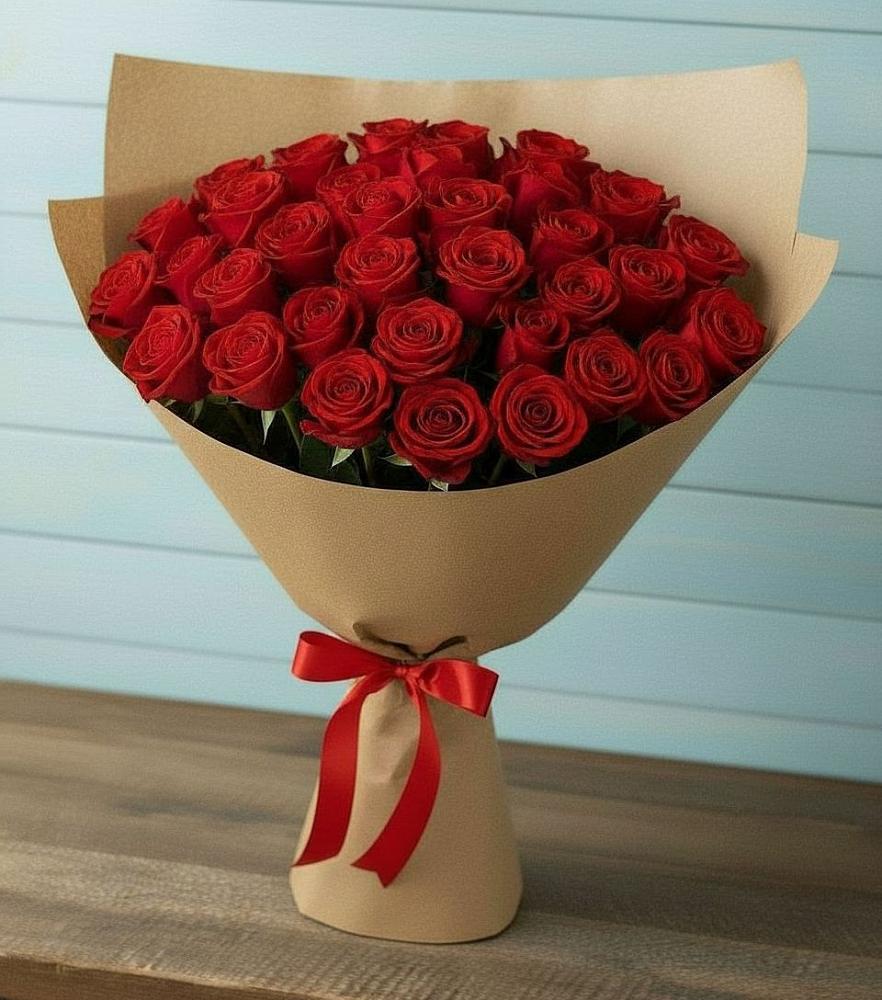 Букет Красные розы Милано в Новоселье Ленинградская область