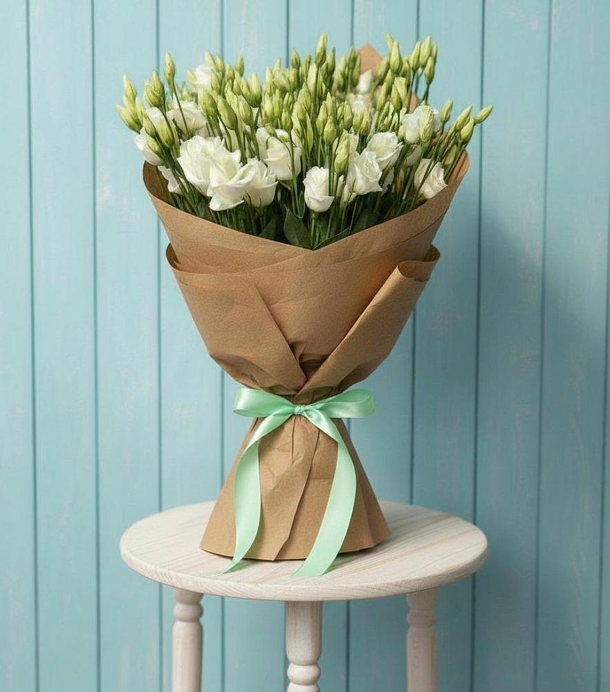 Букет цветов из: Лизиантусы в Новоселье Ленинградская область