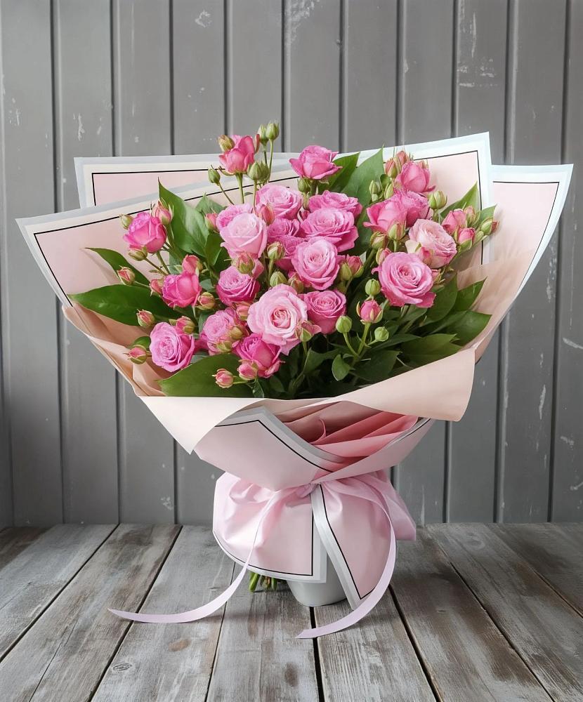 Букет Розовый кустик в Новоселье Ленинградская область