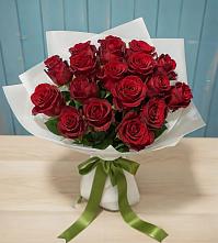 Букет Красные розы в Новоселье Ленинградская область