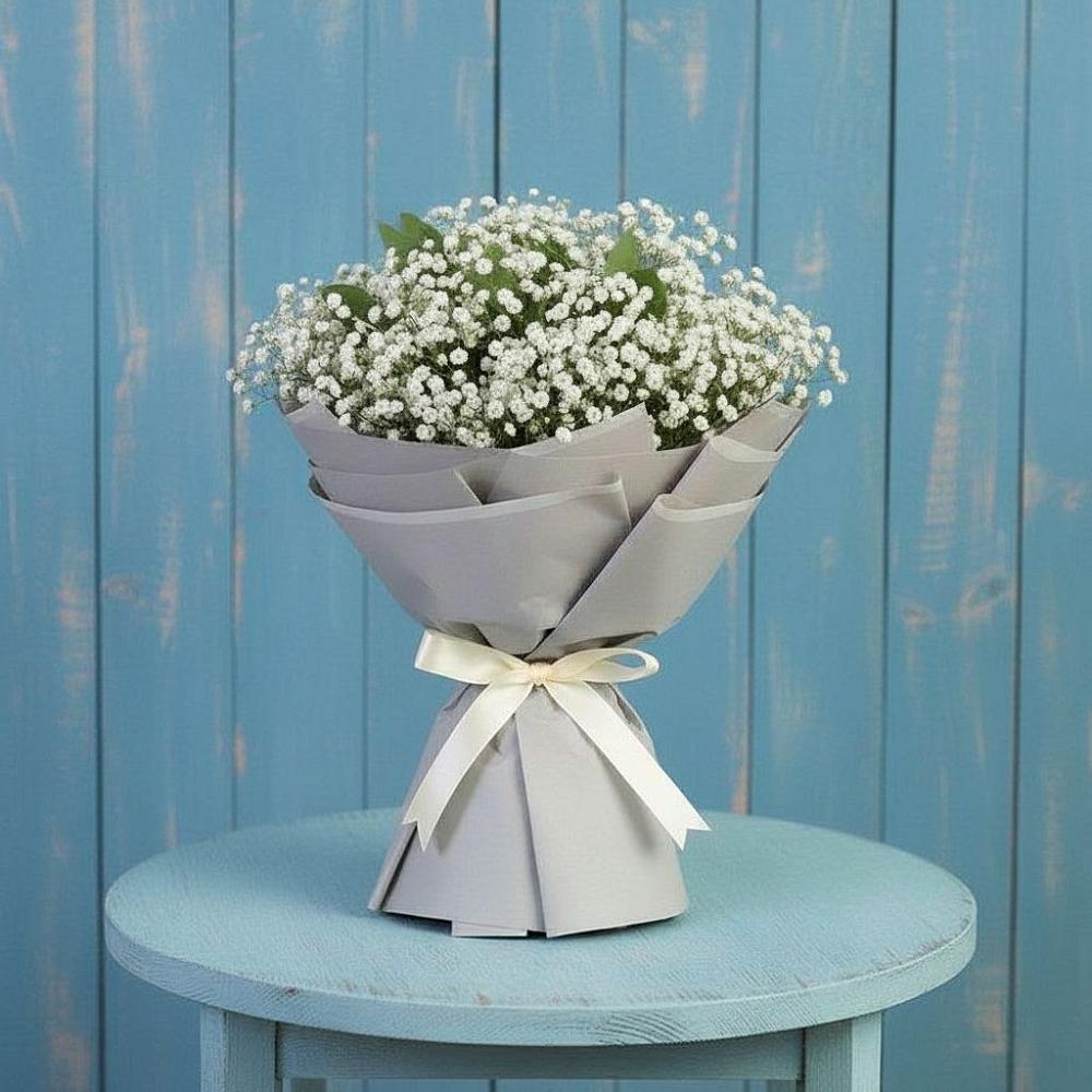 Букет цветов из: Гипсофила в Новоселье Ленинградская область