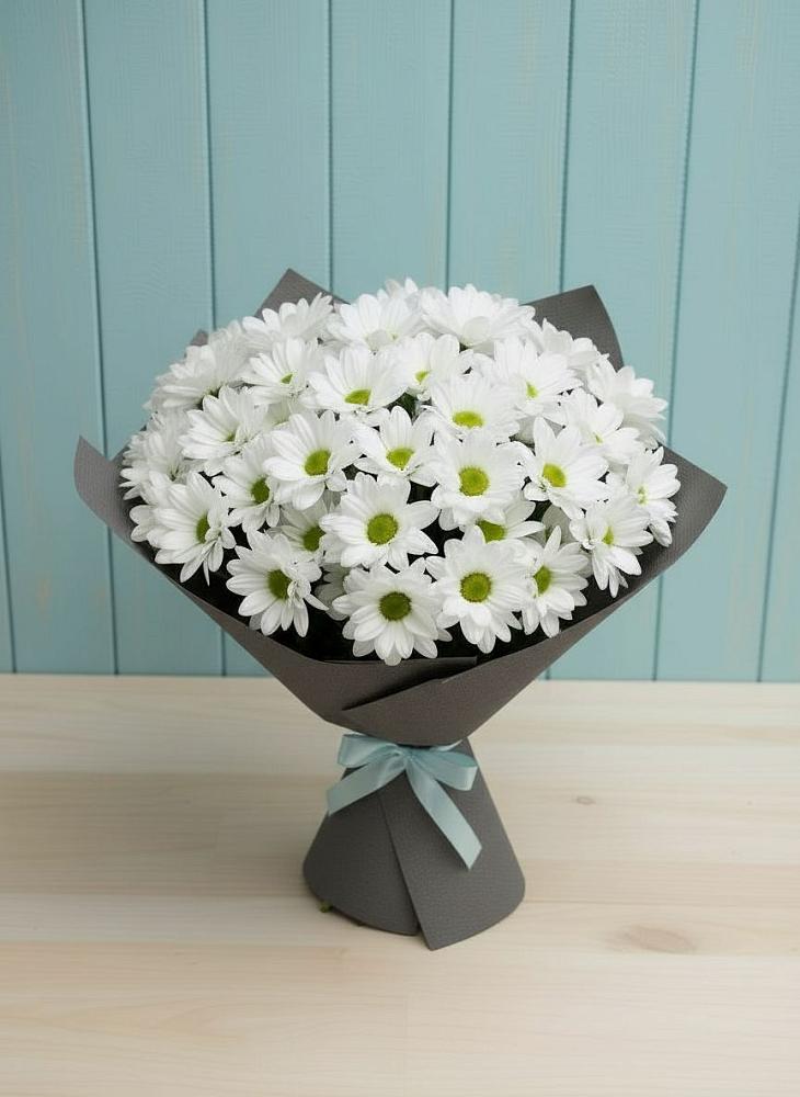 Букет цветов из: Хризантемы в Новоселье Ленинградская область