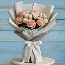 Букет цветов из:  Розы #REPLACE_PRED# Новоселье Ленинградская область