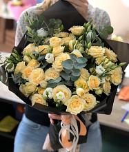 Букет цветов из:  Розы и Лизиантусы #REPLACE_PRED# Новоселье Ленинградская область