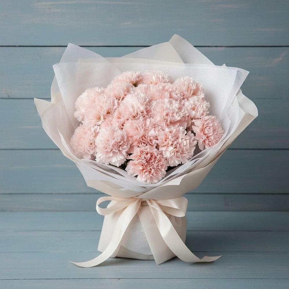 Букет цветов из: Гвоздики в Новоселье Ленинградская область