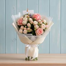Букет цветов из:  Розы #REPLACE_PRED# Новоселье Ленинградская область